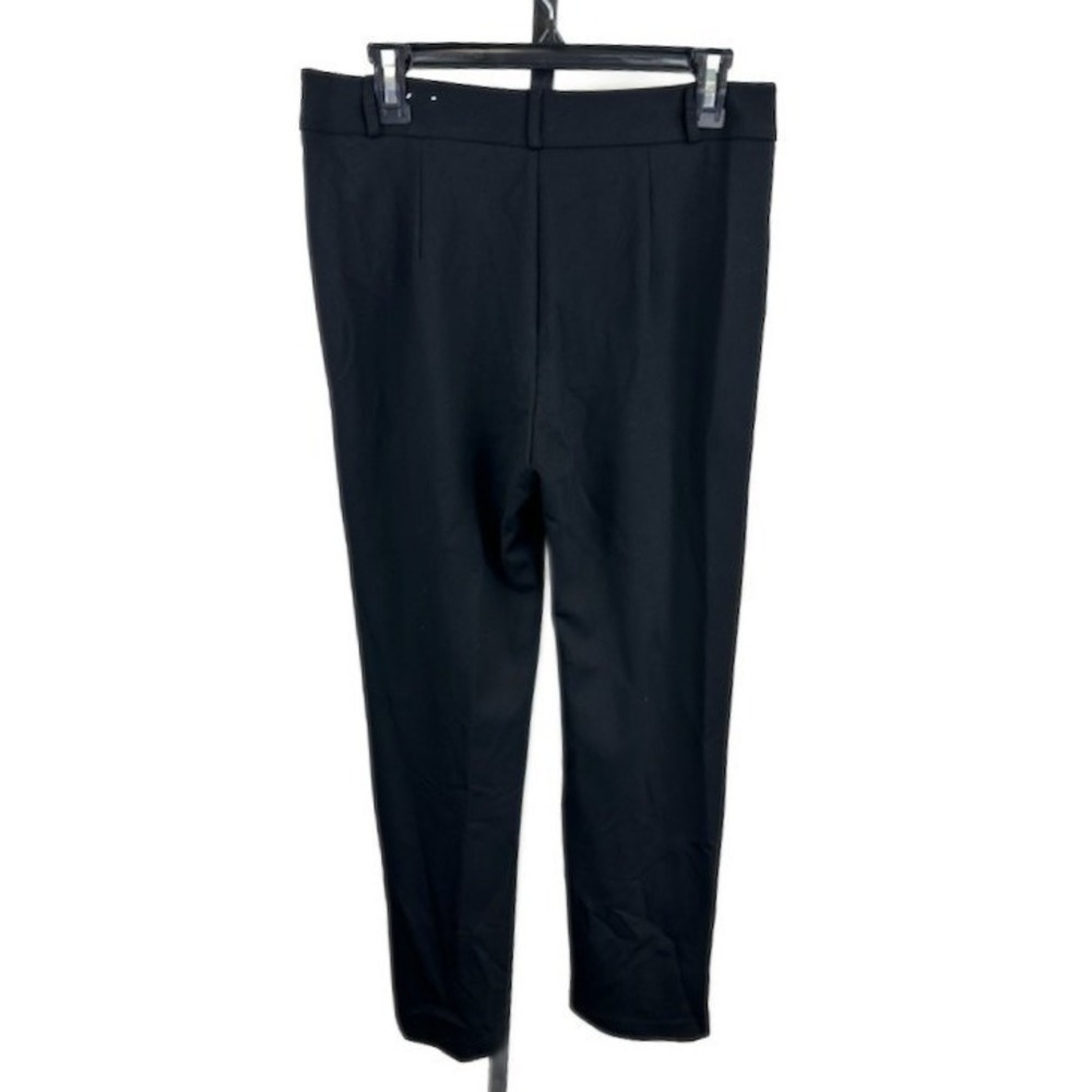 J.McLaughlin Ponte Knit Pants Women's Size 6 Black Split Ankle Career
